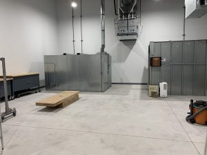 New Keeley Factory powder coating booth and oven