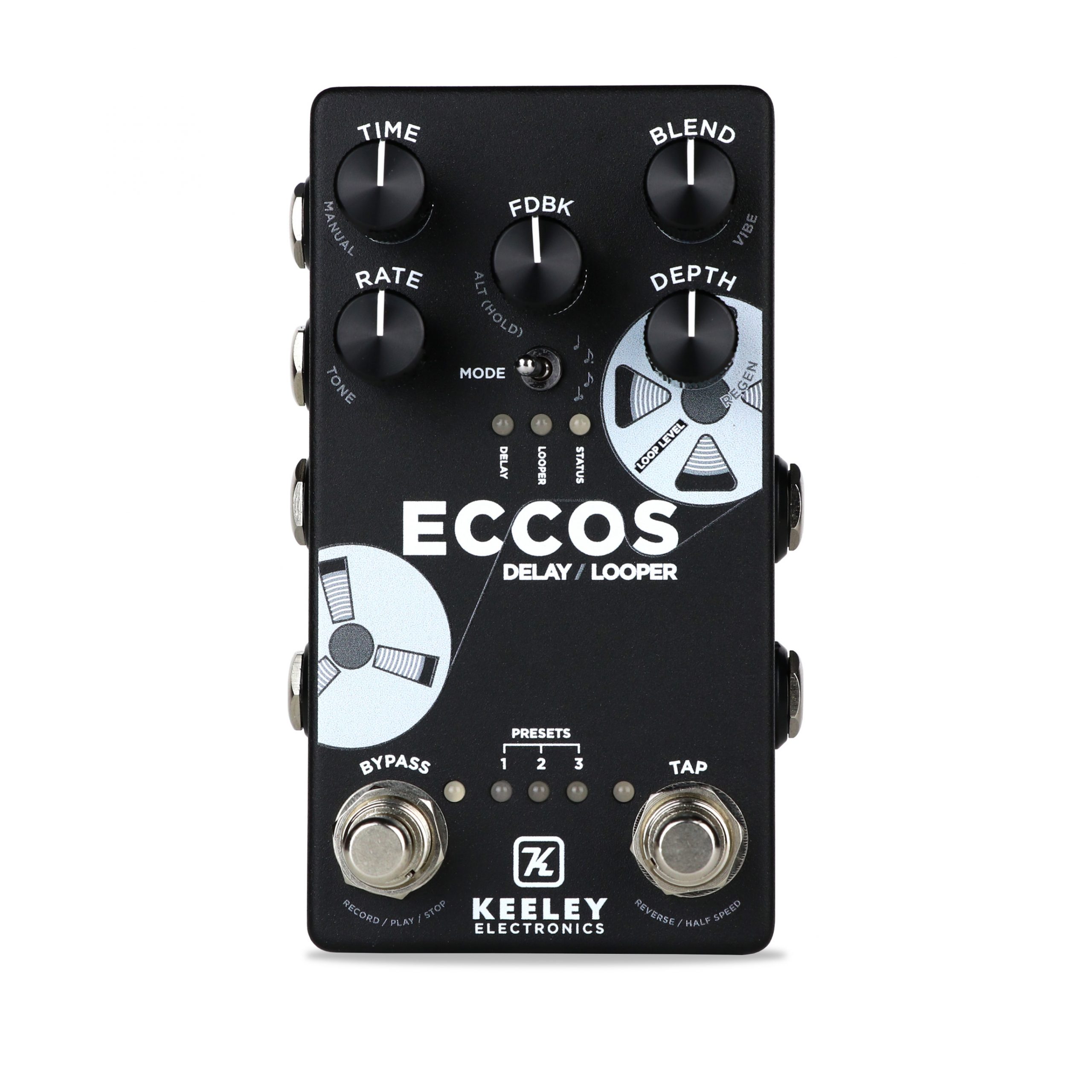 perspektiv skandale frugtbart ECCOS Delay Looper - Black - Keeley Electronics Guitar Effects Pedals