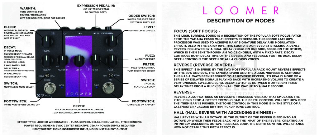 Loomer Pedal - Keeley Electronics Guitar Effects Pedals