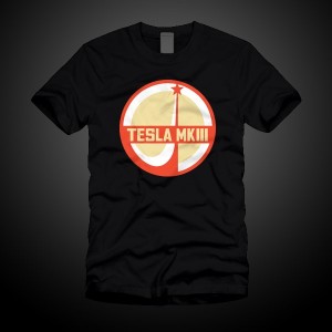 Tesla Mark III Black Logo Shirt