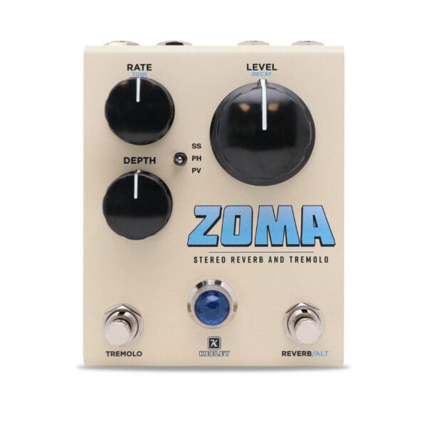 Zoma Stereo Reverb and Tremolo - Custom Shop Sand