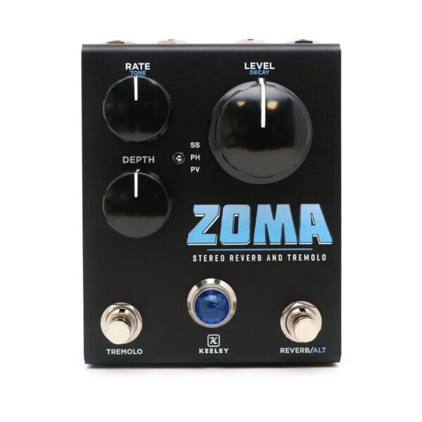 Keeley Electronics ZOMA Stereo Reverb and Tremolo - Custom Shop Black